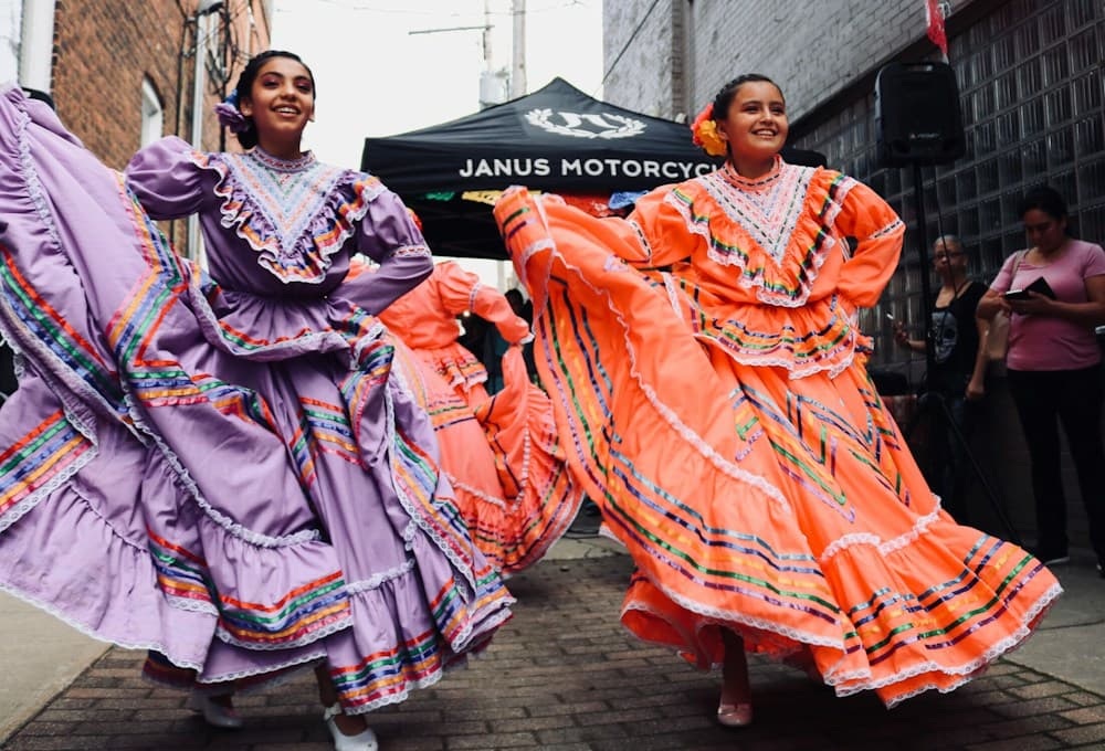 Dancers at a community celebration